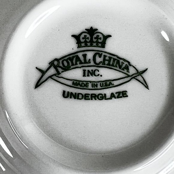 50th On The Lake Chicago Ashtray Royal China Black White Nautical Souvenir USA - Picture 6 of 8
